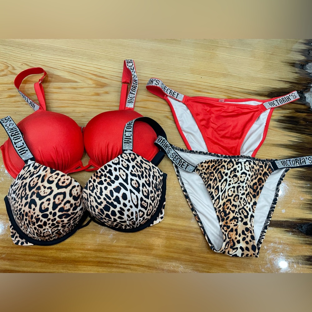 Victoria Secret Bombshell 34D Top & Medium Bottoms